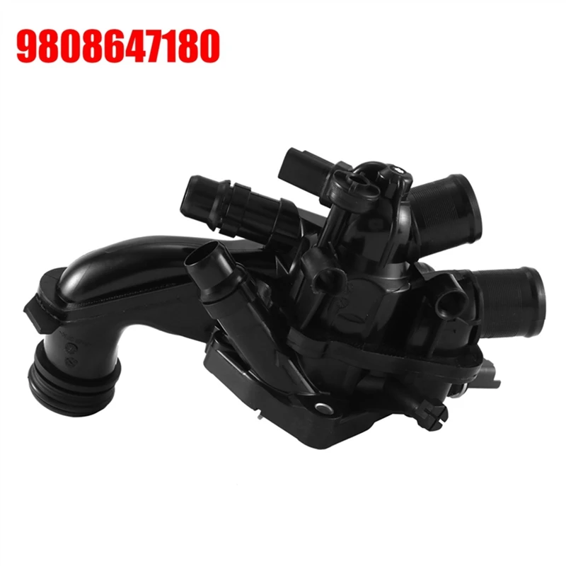 Car Coolant Thermostat Housing 9808647180 9808647180 For MINI Peugeot 208 308 3008 5008 Citroen DS3 C4 Picasso 1.6 THP