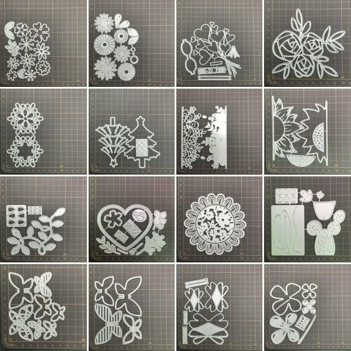 18 kinds flower leaves Metal Cutting Dies Stencils For DIY Scrapbooking Decorative Embossing Handcraft Die CutsTemplate