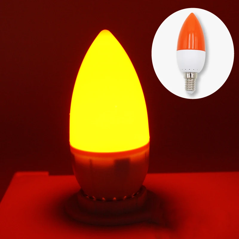 E14 LED Color Candle Tip Bulb, Color Candle Light