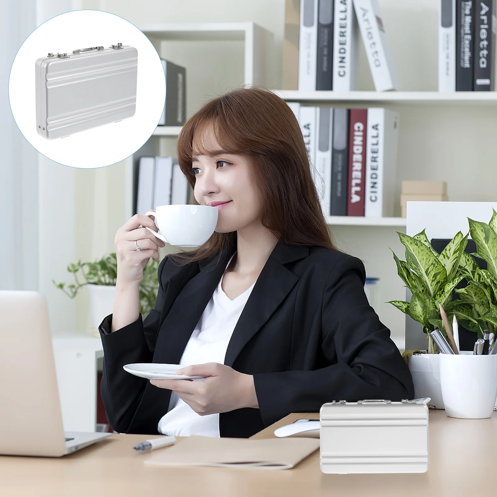 Lanyard Man Men Wallet Outdoor Business Card Holder Aluminum Alloy Sticker Mens