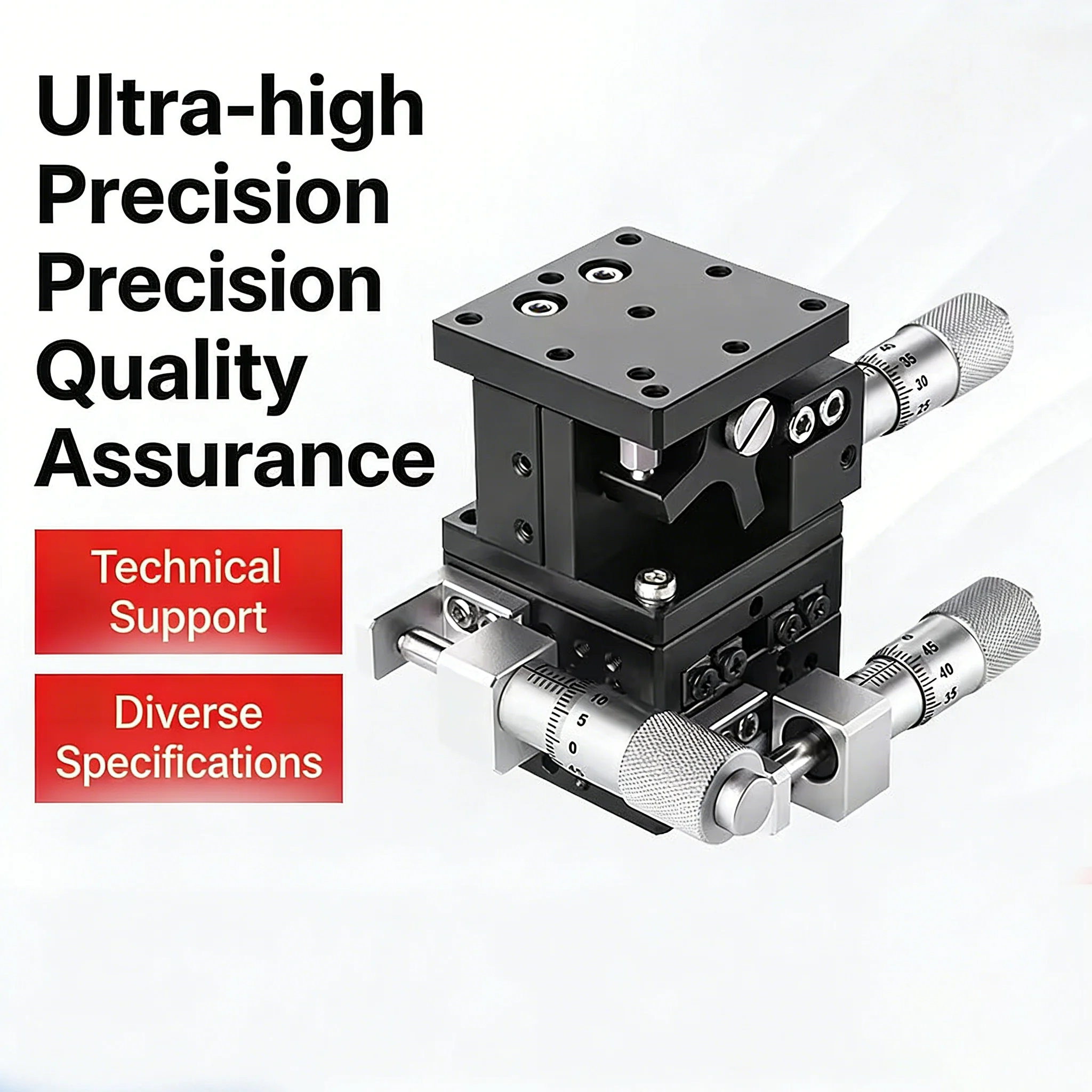 XYZ60-LM LD40/60/80/90/125-RM XYZ Axis 40*40mm 60*60mm Trimming Station Manual Displacement Platform Linear Stage Sliding Table