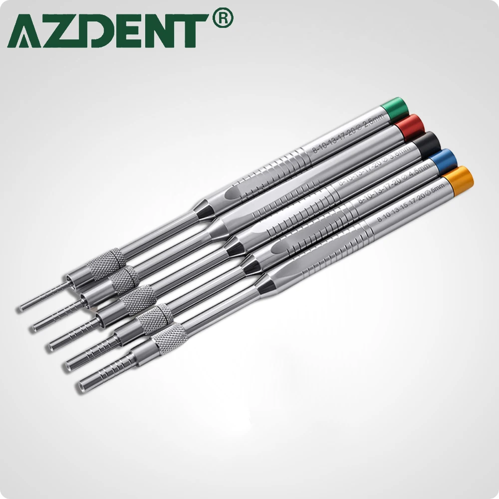 

5Pcs/Set AZDENT Dental Sinus Elevator Tool Stainless Steel Implant Sinus Lifting Device Kit Dentistry Instruments Lab Accessory
