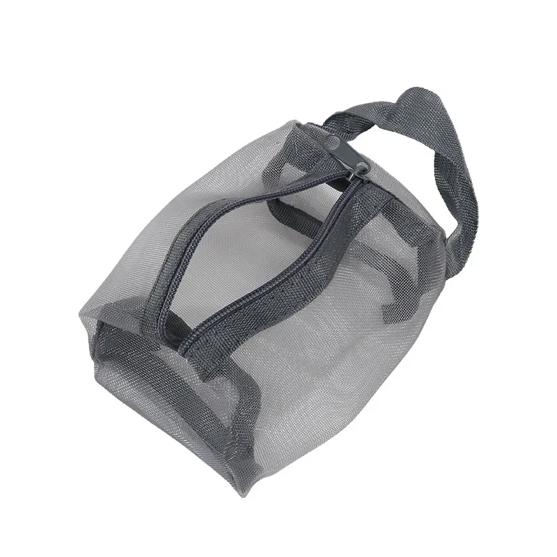 Mini-Kosmetiktaschen aus transparentem Nylon-Netzstoff, niedliche kleine Lippenstift-Make-up-Taschen für Damen, Beutel, Organizer für Datenkabel, Schlüssel und Kopfhörer – Detail 18