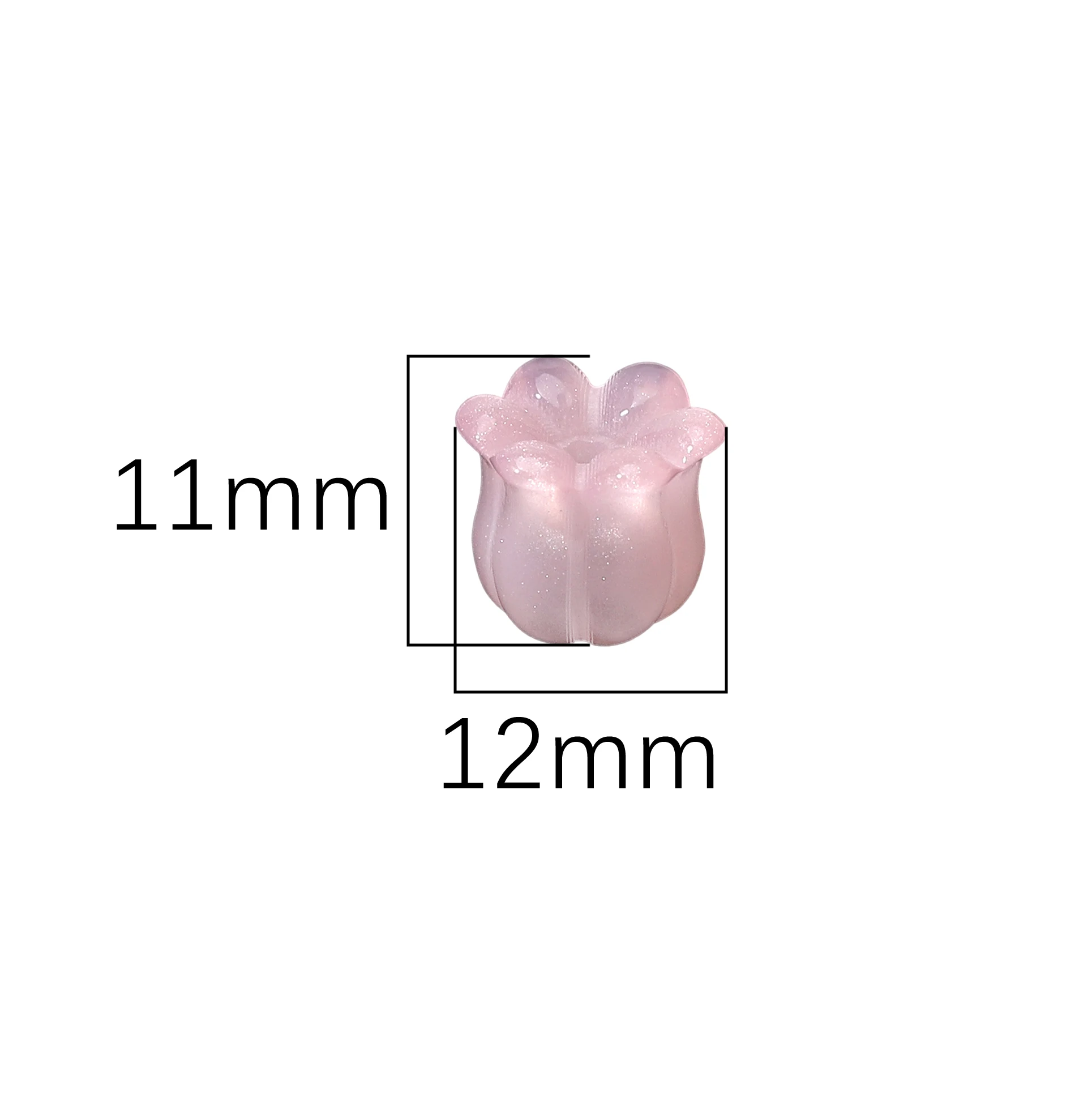10.8x11.5mm 2/7Pcs Resin UV Color Changing Lily Spacer Beads For Making Bracelets, Necklaces, Keychains, Earrings Accessories