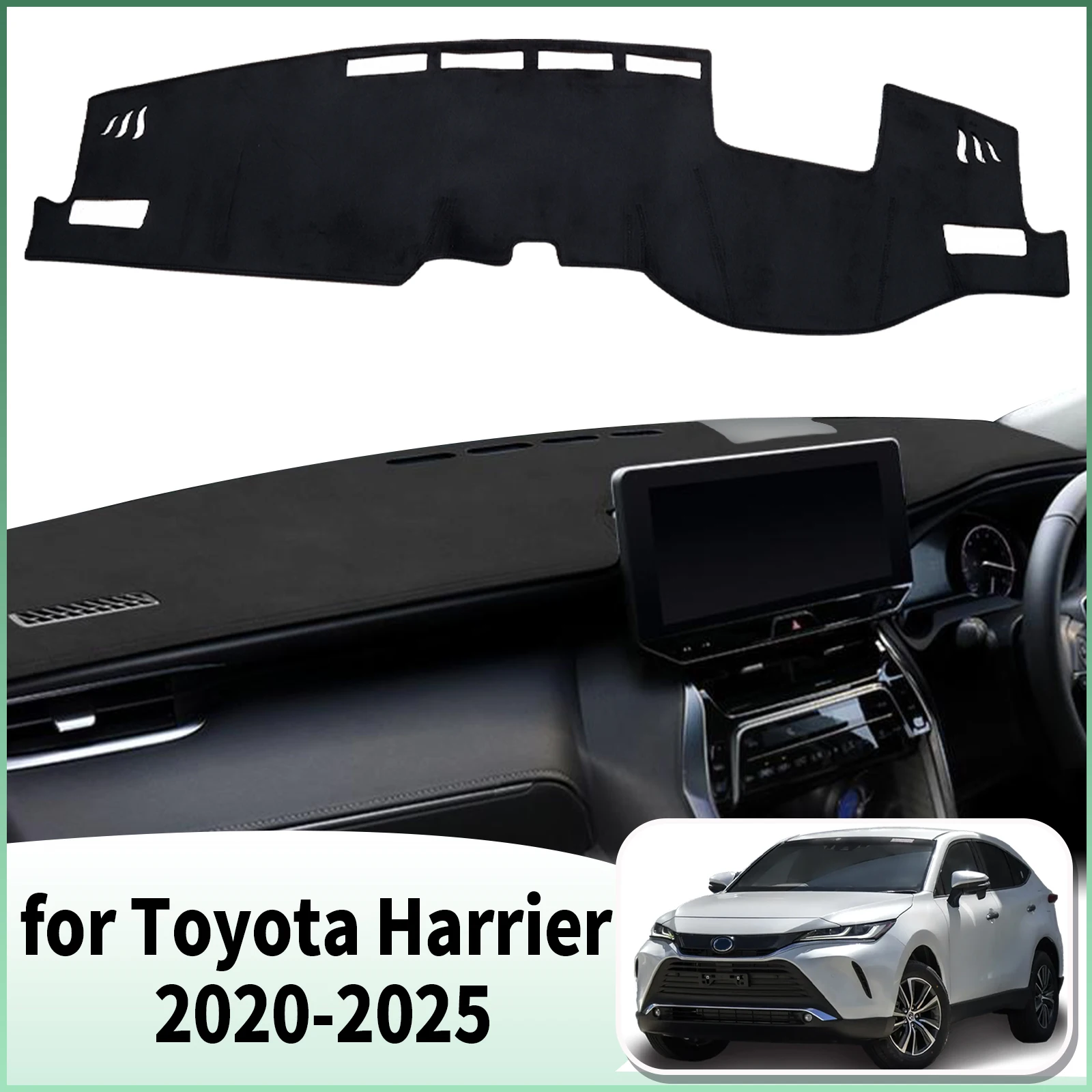 

fit for Toyota Harrier XU80 Venza 2020 2021 2022-2025 Dashmat Accessories Dashboard Cover Pad DashMat Sunshade Protective Carpet
