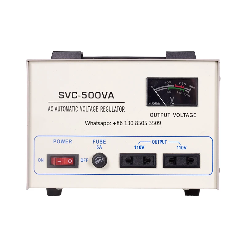 Custom Mexico South America SVC-500W Voltage Stabilizer 110V Automatic Stabilizers 100% Copper TV Refrigerator