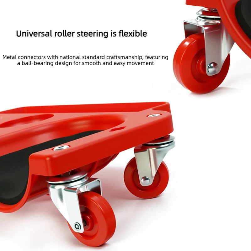 Rolling Knee Protection Pad with Wheels Built in Foam Padded Per Platform Laying Tile or Vinyl Auto Repair Protecting Knees