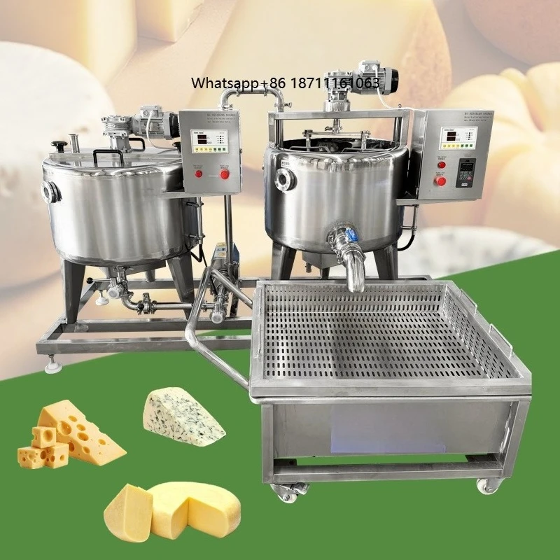 Dairy Cheese Process Plant Equipment Margarine Production Line Mozzarella Cheese Cooking Stretching Making Machine
