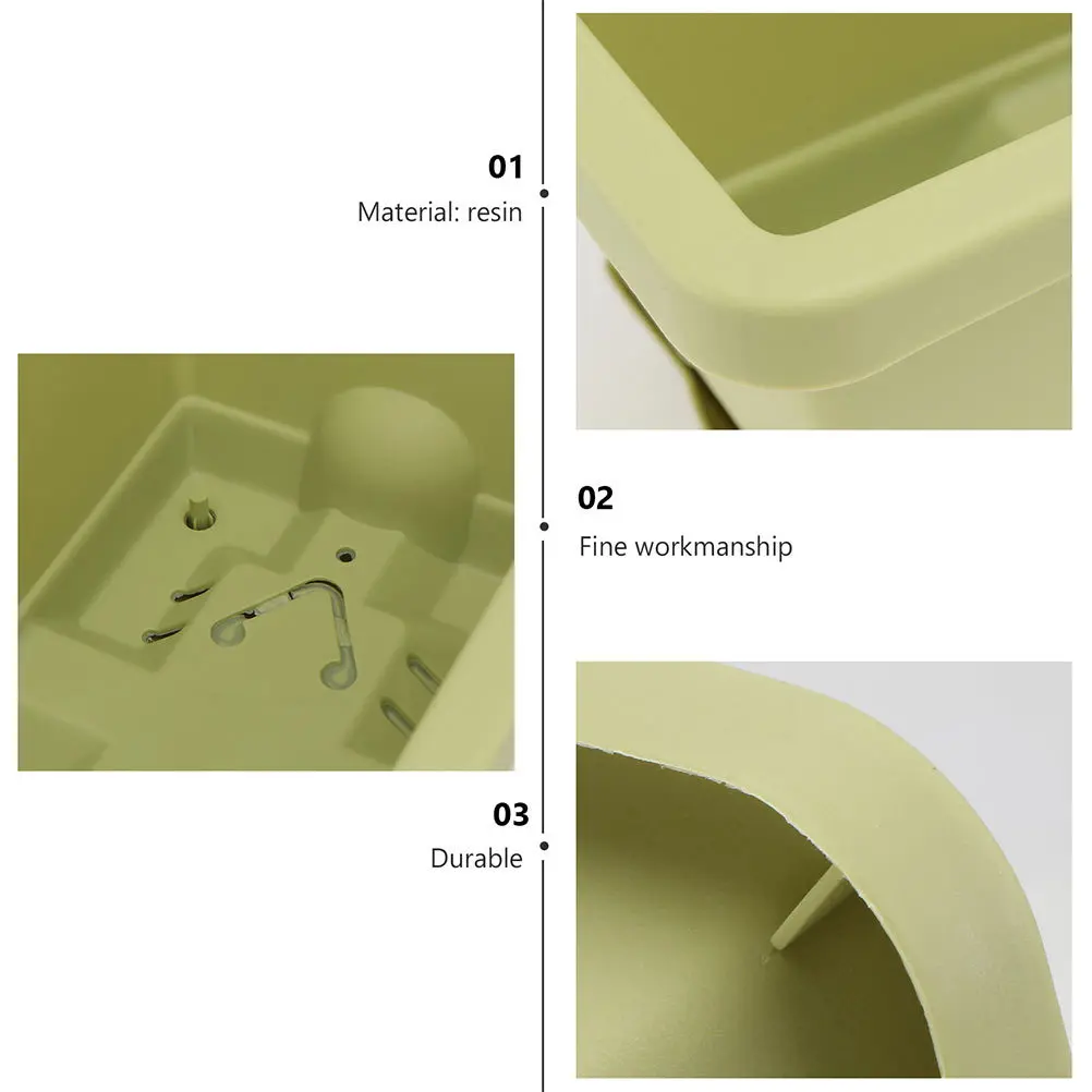 

2Pcs Thickened Breathable Flower Plant Pot for Garden Balcony Yard Durable Resin Planting Basin with Drainage Holes