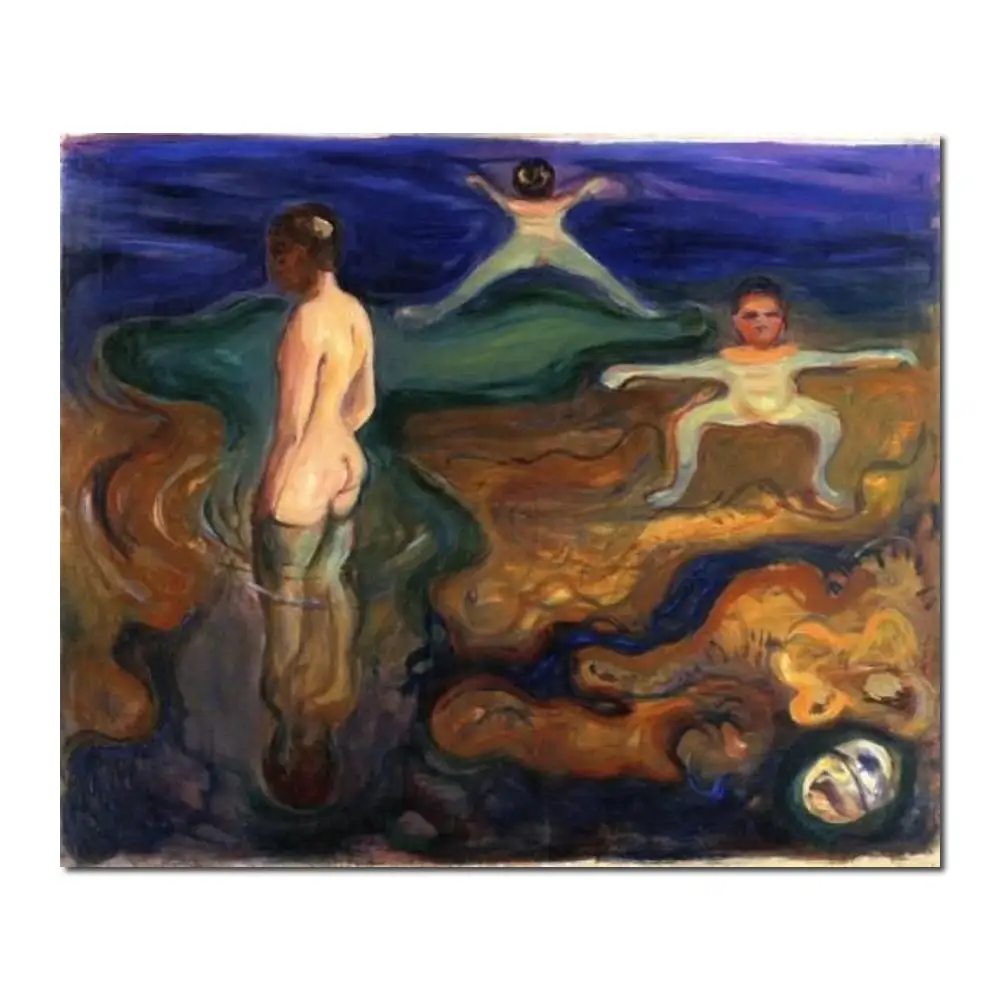 

Картины для гостиной настенные для купания мальчиков c. Edvard Munch высокое качество ручная роспись