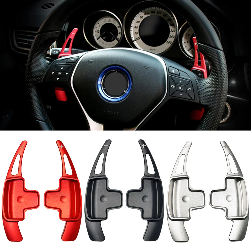 

For Mercedes Benz ML W166 GLK X205 SLK CLA GLA CLS C218 X218 Car Steering Wheel Shifter Paddle Extension DSG Sticker Styling