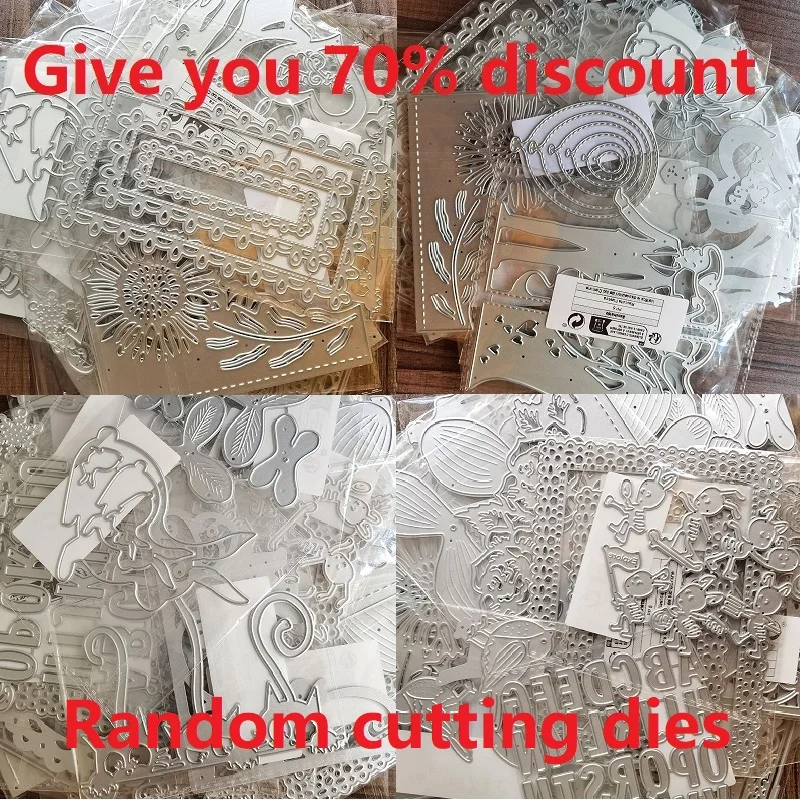 

10-50pcs Clearance Random Metal Cutting Dies for DIY Scrapbook Cards Lucky Bag Craft DieCuts Worth Twice or Triple What You Pay