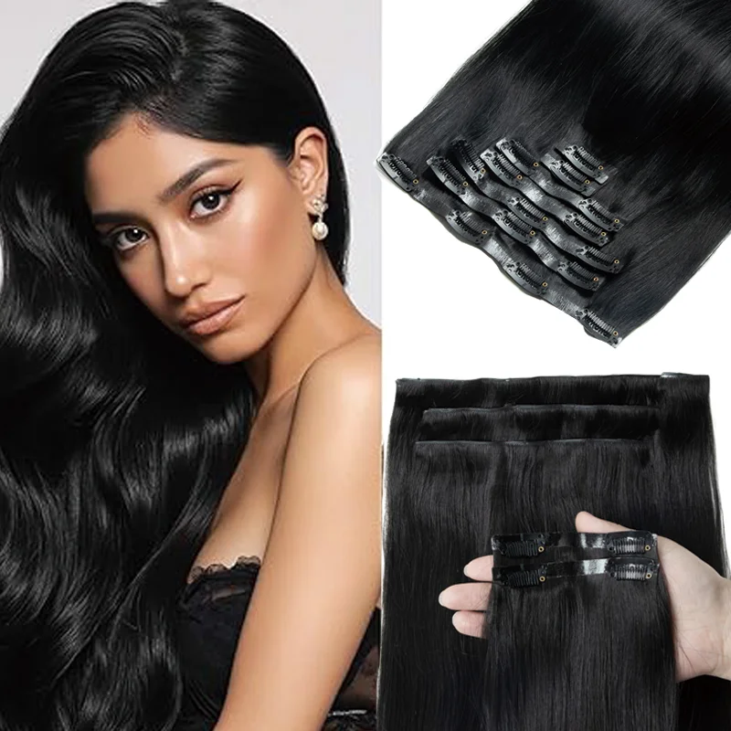 

Легкие накладные пряди из полиуретановой ленты, 7 шт., невидимые, из натуральных человеческих волос, 12-24 дюйма, гибкие, для различных причесок