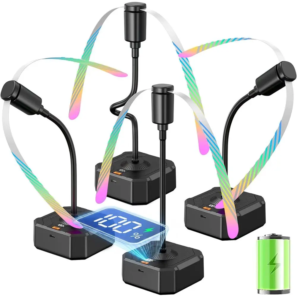 Rechargeable Battery Lasts Up to 20 Working Hrs, with LED Display & Safe Blades, Ideal for Outdoor Tables or Patio, Picnic, Part
