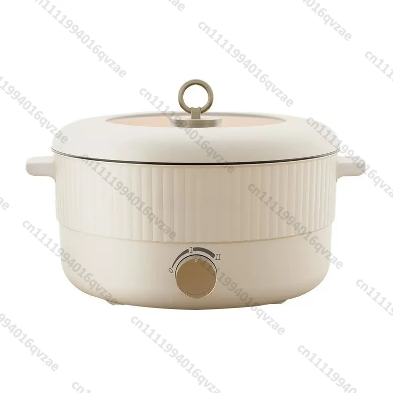 

5L Electric Dual Compartment Hot Pot, Large Capacity Non-Stick Cooker for Home Shabu Shabu Steamboat Party