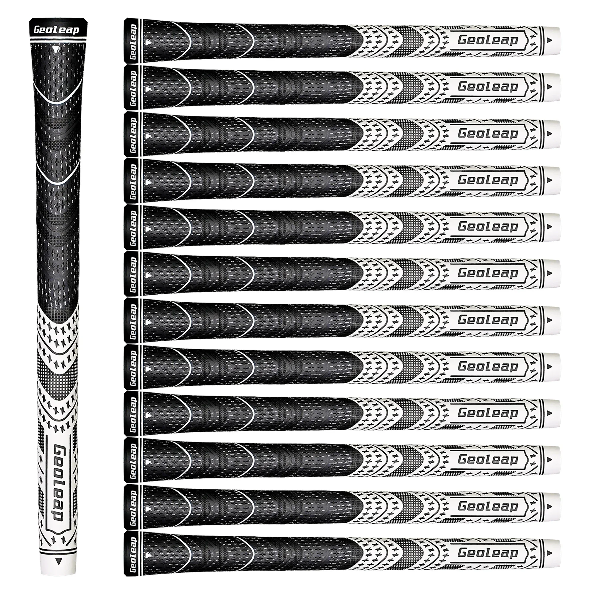 13 unids/lote Geoleap Golf Club Grip para hombres y mujeres, medio algodón Yard y empuñaduras de Golf de goma, empuñaduras universales de hierro y