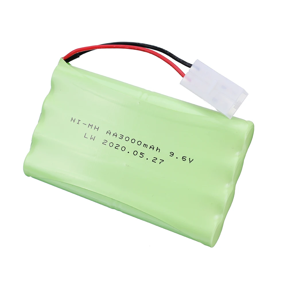 9.6v 3000mAh ni-mh batteria ricaricabile + caricabatterie Set per giocattoli Rc auto barca serbatoio robot pistola AA NiMH 9.6v 2400mAh batteria