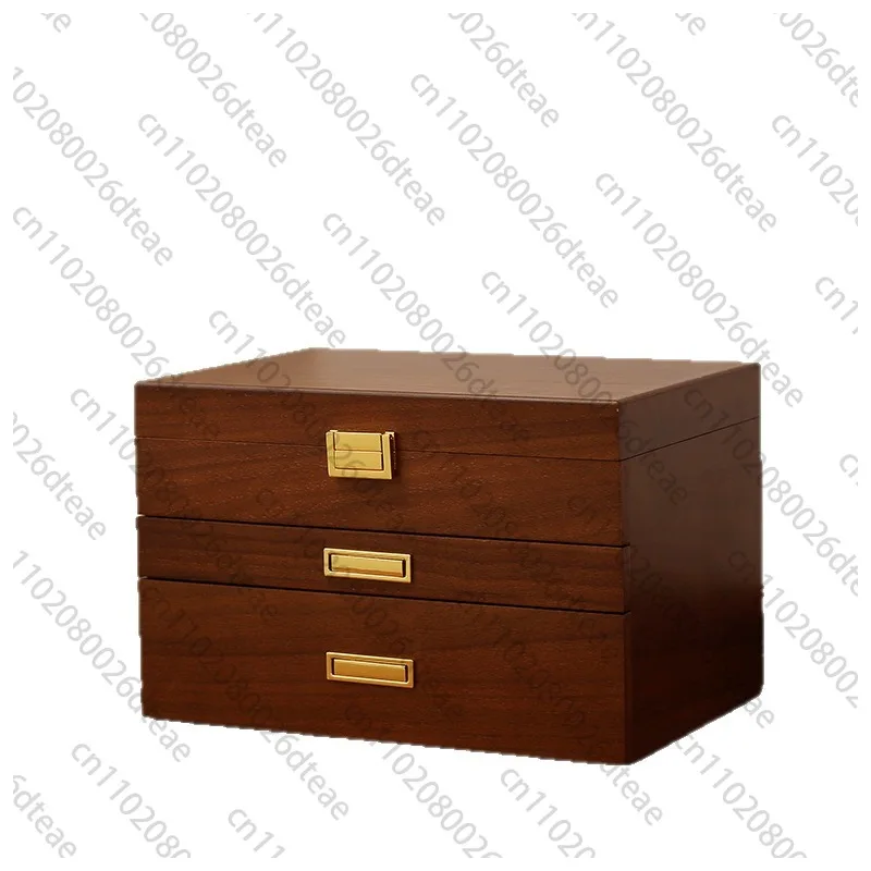 Wooden Jewelry Box Large Luxury Storage Boxes Earring Ring Bracelet Necklace Display Case Woman Jewellery Organizer Supplies