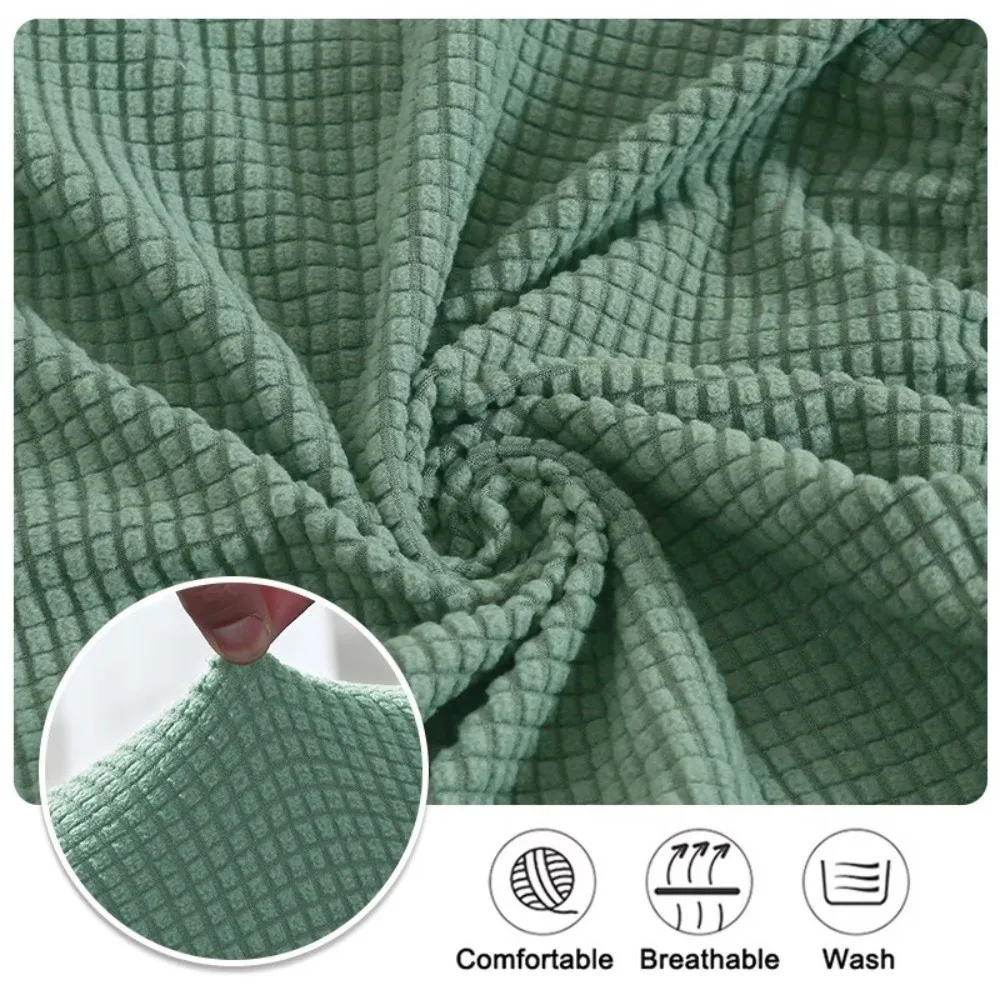 Removable Jacquard Chair Slipcover Non-Slip Washable Elastic Chair Cover Soft Stretch Lounge Chair Protector Poang Rocking Chair