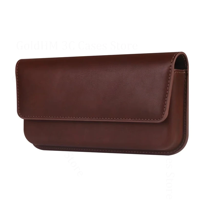 

For ZTE nubia Air Neo 3 GT 5G Skin Feel Leather Phone Case Pouch Nubia Focus 2 Ultra S 5G Music 2 Ivy Waist Bag Flip Belt Cover