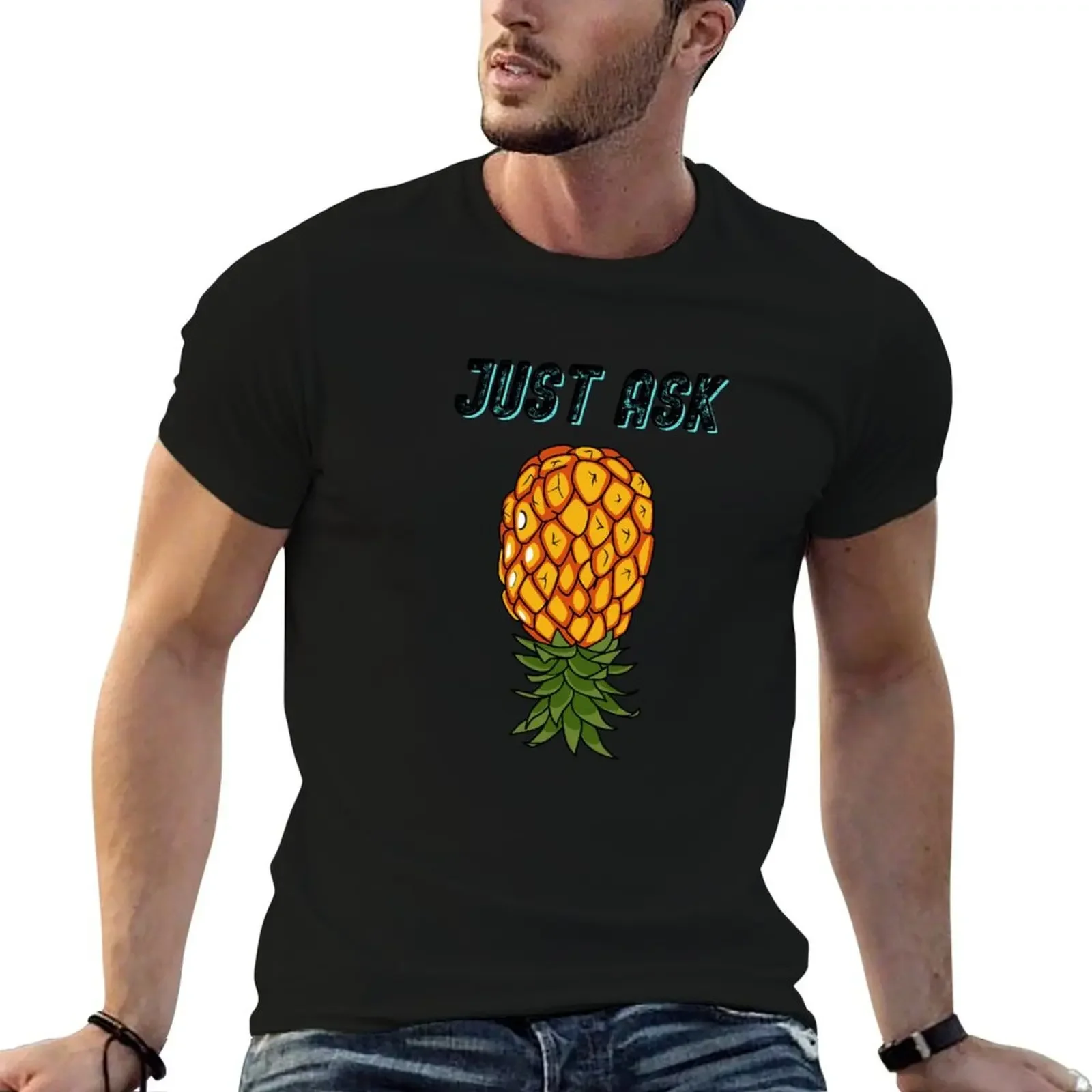 

Upside Down Pineapple Shirts For Women Hotwife Clothing T-Shirt graphics luxury clothing labubu sweat slim fit t shirts for men