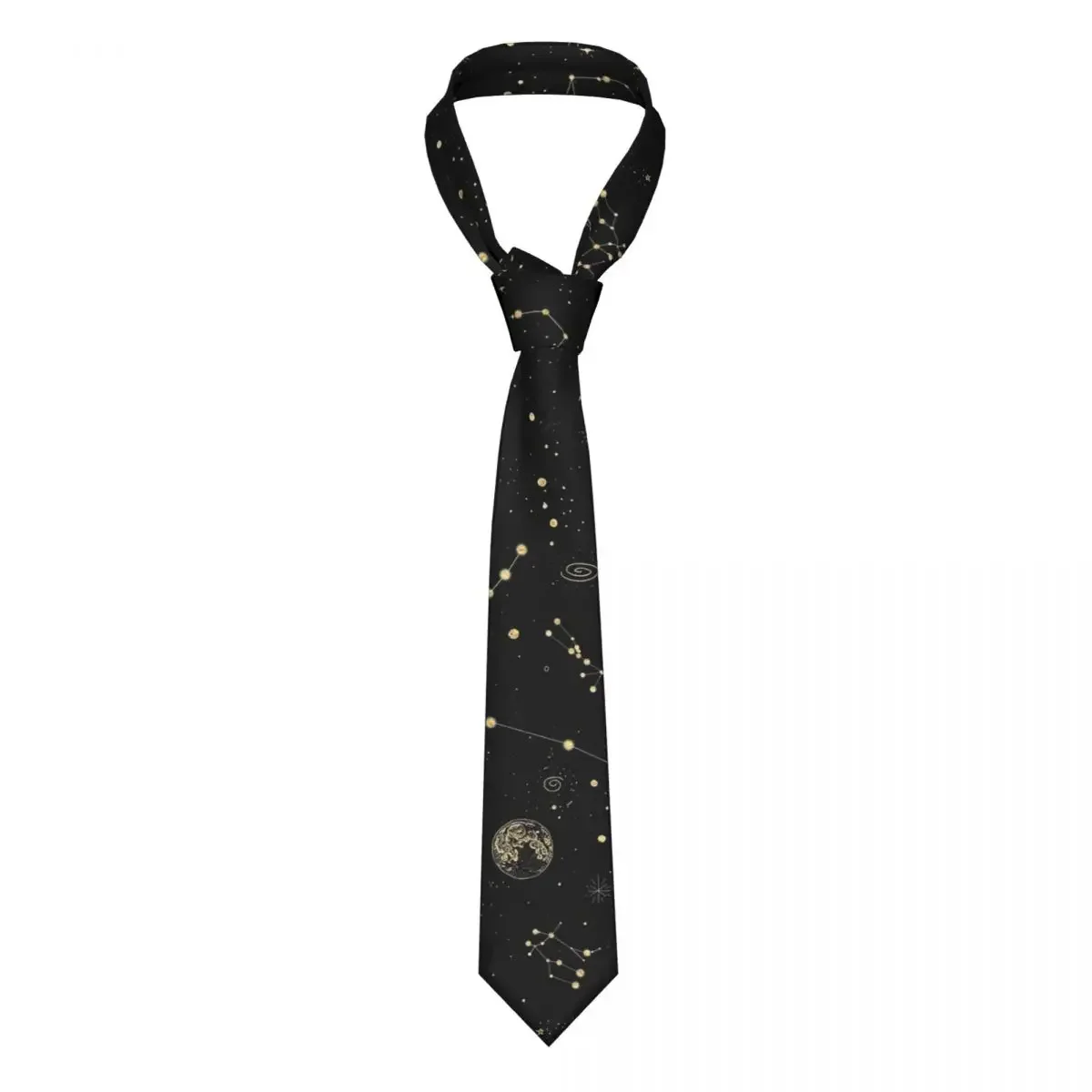 Into The Galaxy Men Necktie Polyester 8 cm Narrow Occult Witch Magic Neck Ties for Mens Accessories Office