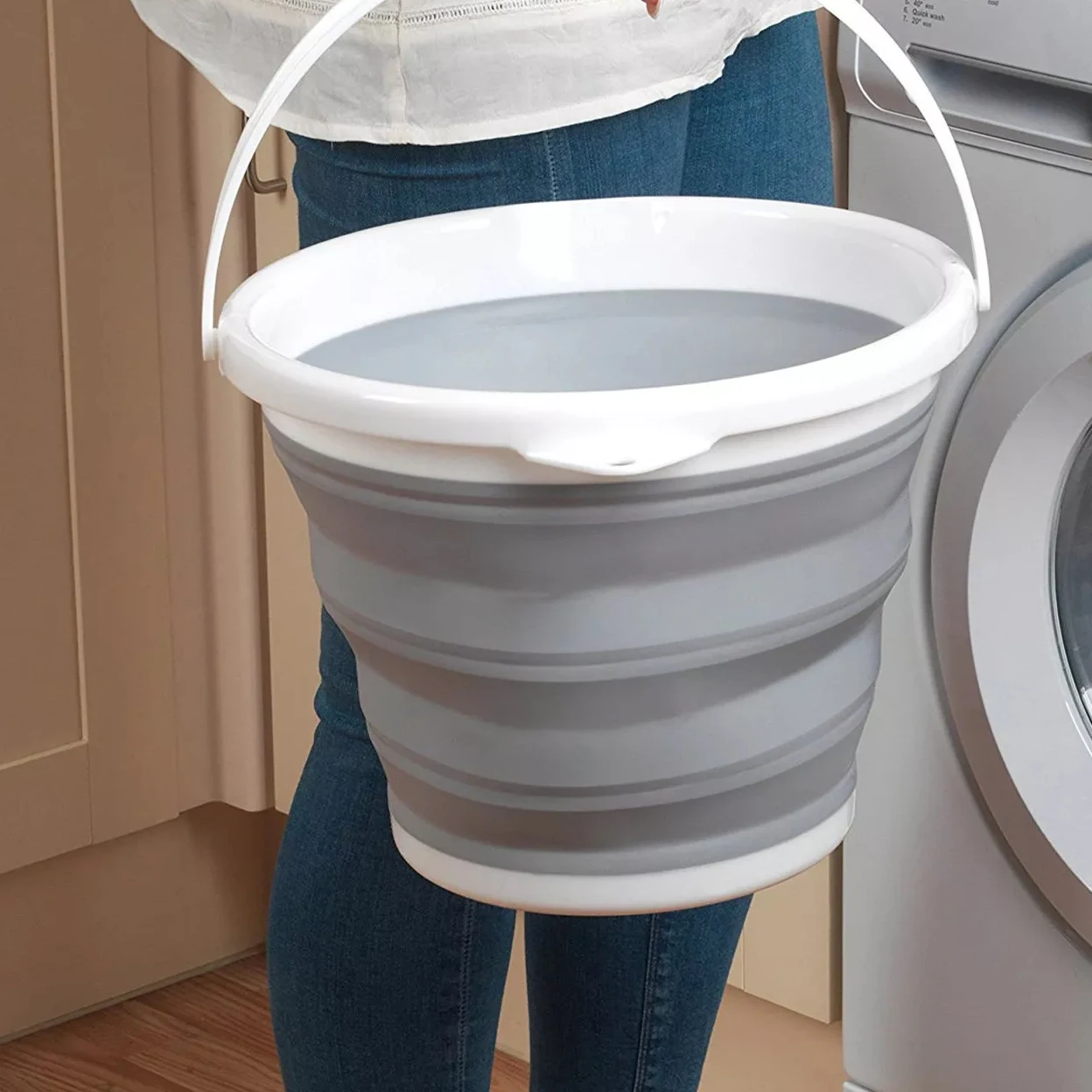 10L Collapsible Bucket Portable Folding Bucket Silicon Car Washing Bucket For Caravan Camper Water Filler Toilet Flush Accessory