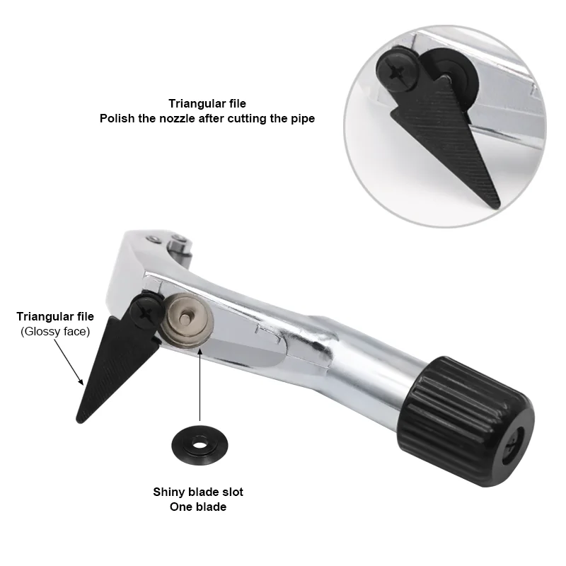 Bicycle Tube Cutter Fork Handlebar Cutting Tool MTB Road Bike Front Fork Pipe Cutter With Stainless Steel Spare Cut Ring Blade