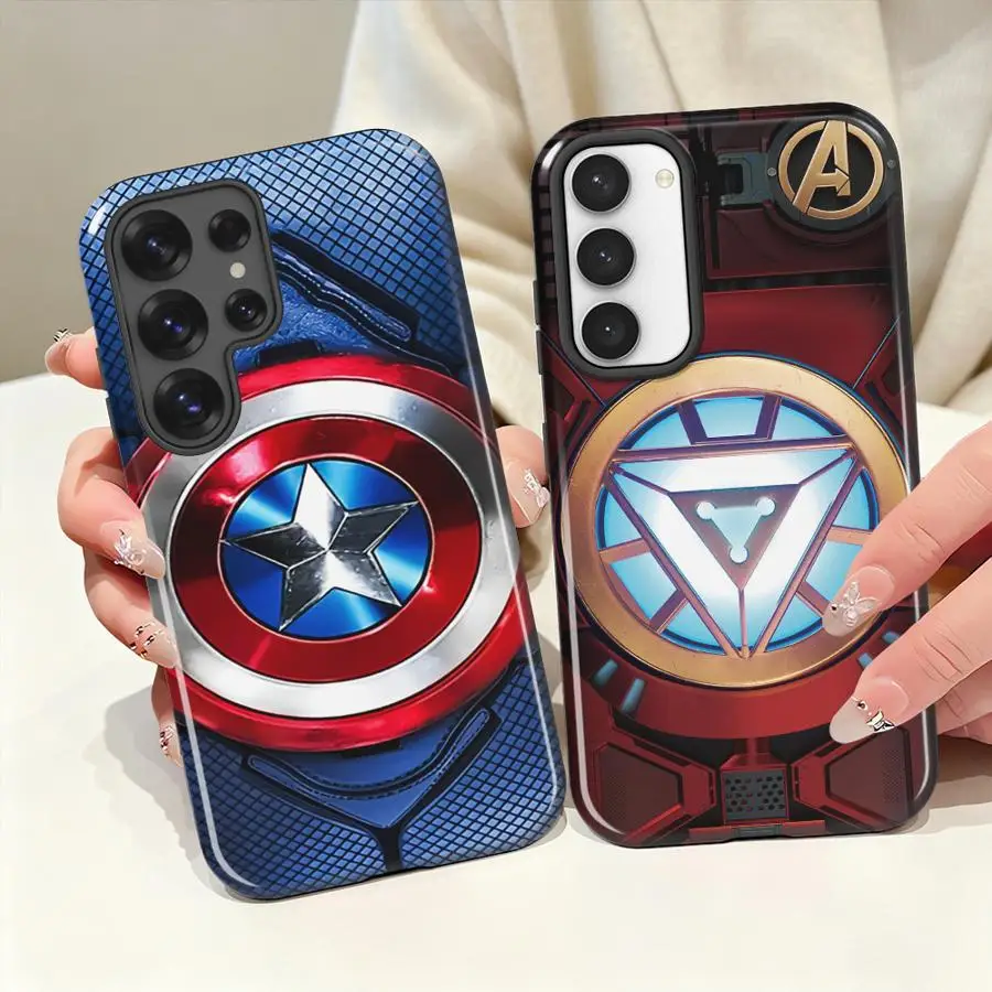 Soft Cover Capa Phone Case for Samsung Galaxy S26 Ultra S24 Ultra S20 FE A56 S23 A16 A36 A26 S25Ultra Ironman Sipiderman