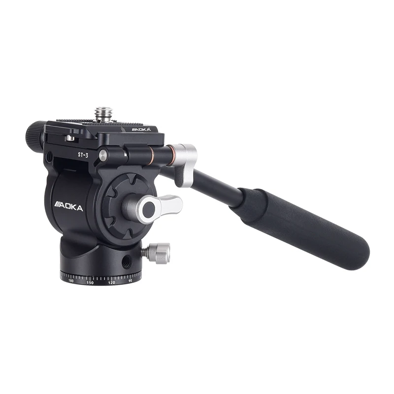 AOKA ST-3 محول Gimbal Pan Tilt Head لحامل ثلاثي القوائم Monopod
