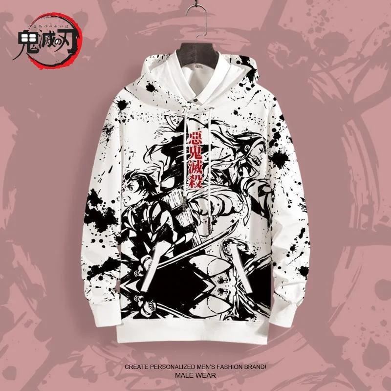 

Demon Slayer 3D Print Sweater Tanjirou Nezuko Zenitsu Giyuu Jacket Anime Peripheral Fleece Thickened on Clothes Holiday Gifts