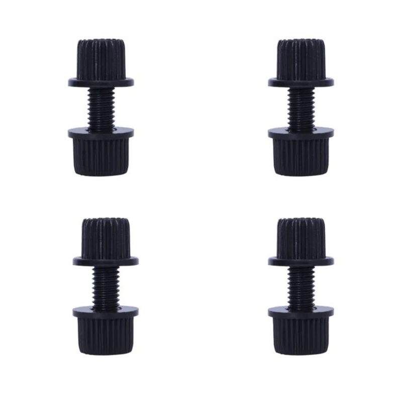 Durable Nylon License Plate Fasteners for Motorcycles, Rustproof Screws, Motorbike Mounting Hardware, Easy Install, 4Pcs