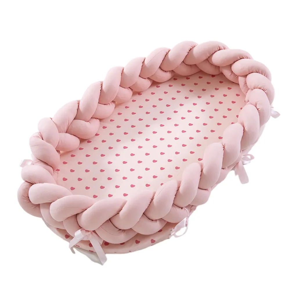 Foldable Baby Cot Reducer Newborn Infant Pod Cocoon Breathable Multifunctional Portable Baby Nest Bed Travel Beds 90 x 50 cm