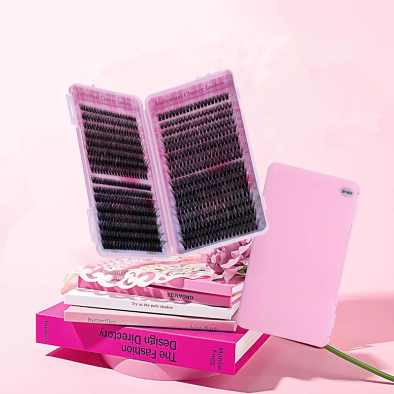 640 clusters of D-shaped grafting False eyelashes extended natural density fluffy appearance
