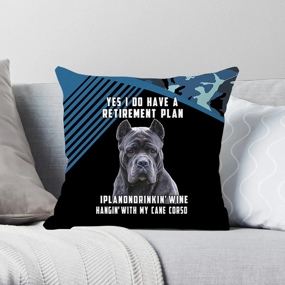 Moda Pet Dog Cane Corso Pillowcase Animals Cushion Cover Bed Pillowcase Car Sofa Home Decor Pillow Case Drop Shipping