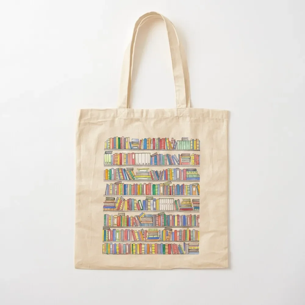 

Rainbow Bookcase Tote Bag eco bag folding Eco bag