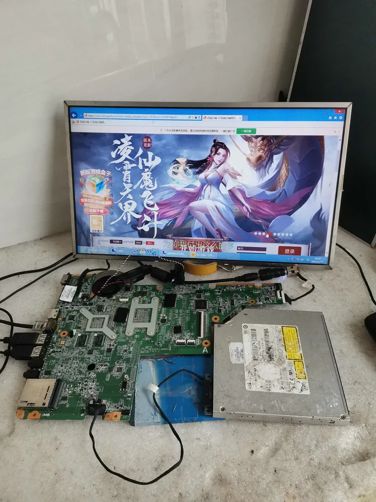 Imagem -05 - para hp Pavilion G62 Cq62 G42 Cq42 Motherboard Laptop 637584001 I3370m Cpu do Dissipador de Calor Mais 512mb Gpu Hm55 Ddr3 Daax1jmb8c0