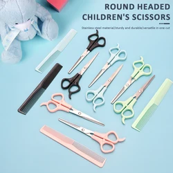 3pcs Scissors Comb Set for Hair Thinning Clipper 6.7 inches Hairdressing Products Haircut Trim Hairs Cutting Children Tools