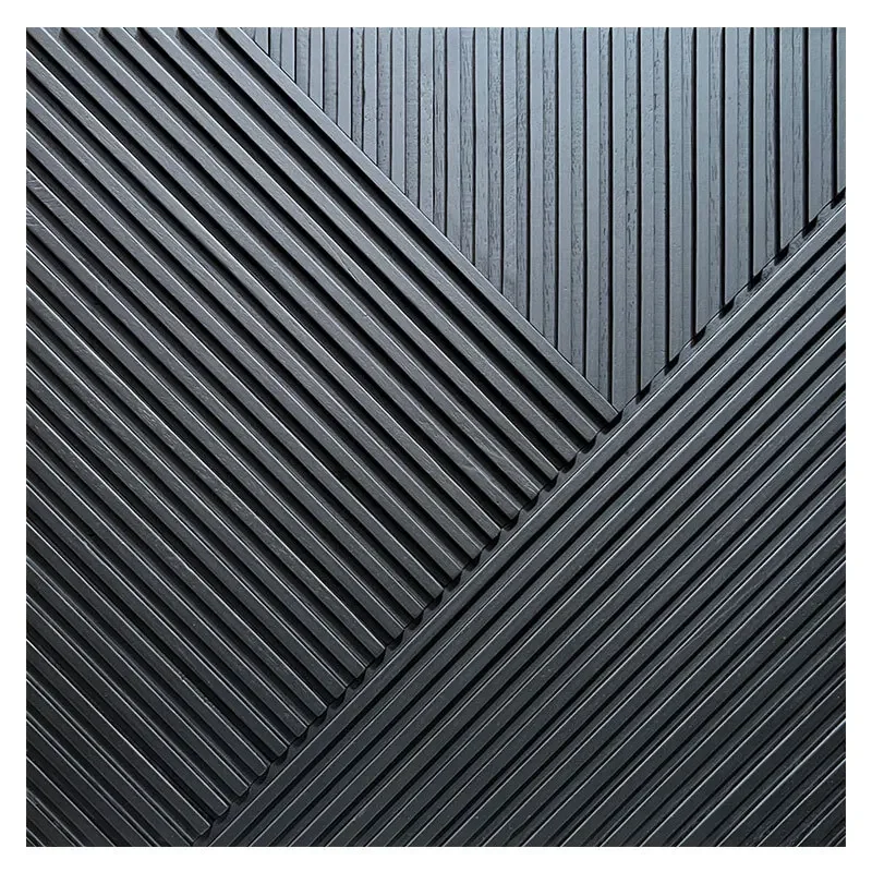 Solid wood panel concave convex board wall panel grille grille TV background wall decoration