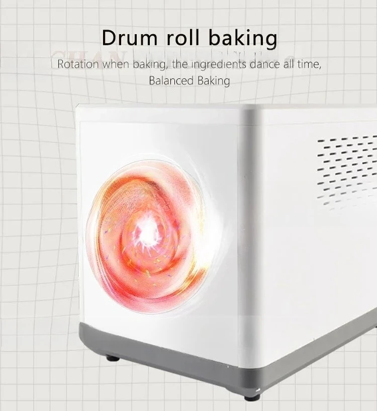 Multifunctional Coffee Bean Roaster, Automatic Grain/Sesame/Cocoa Dryer Roasting Machine for Small Business