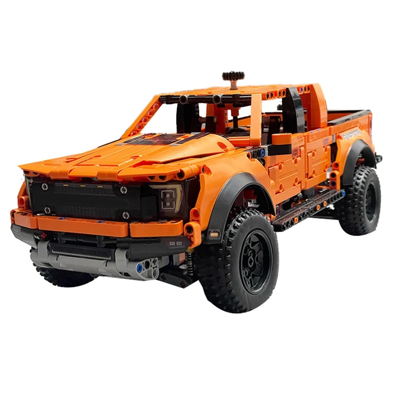 1379PCS Technical Car For Ford Raptor Truck Car Building Blocks 42126 MOC Trailer Assemble Bricks Toys Gift For Kids Easy To Use