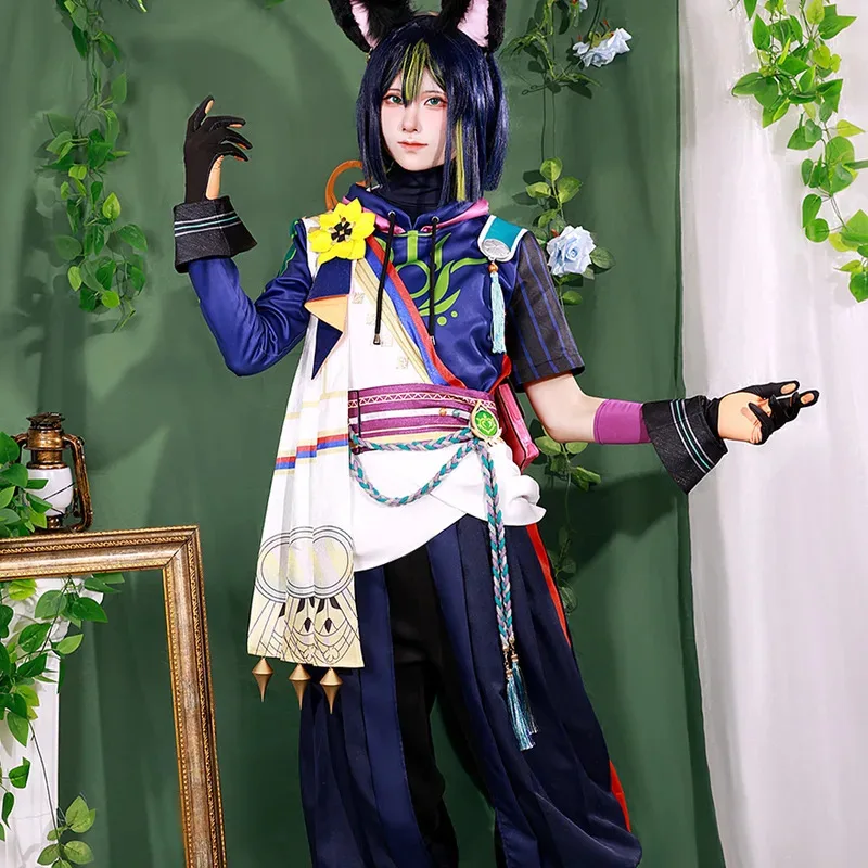 

Genshin Impact Tighnari Cosplay Costume Uniform Wig Anime Halloween Costumes Women Game