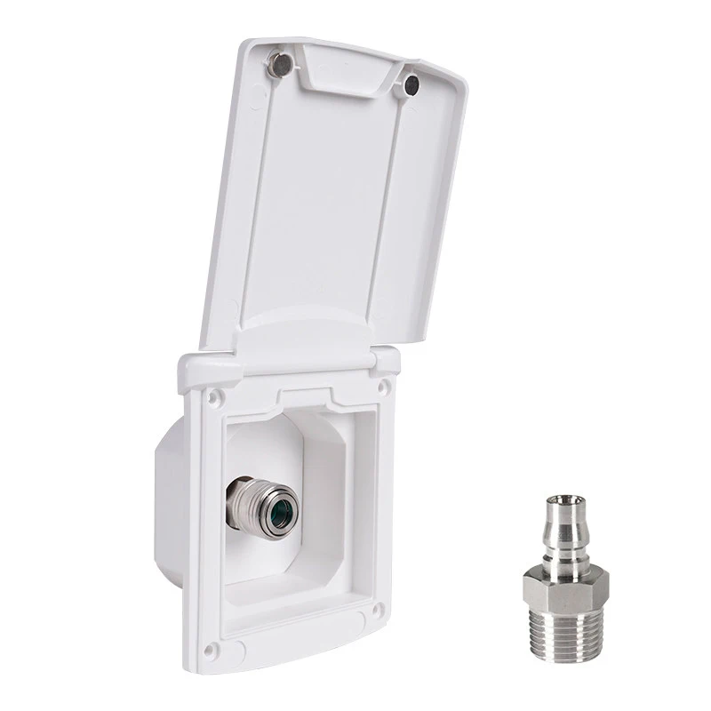 RV Quick-Connect Water Outlet,Magnetic Buckle Cover,Waterproof 13mm Bayonet,Quick Installation for Camper Outdoor Sink Plumbing