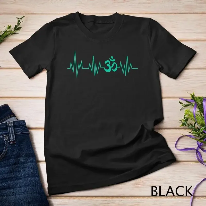 Meditation Om Heartbeat Hinduism Spirituality Buddha Gift Unisex T shirt
