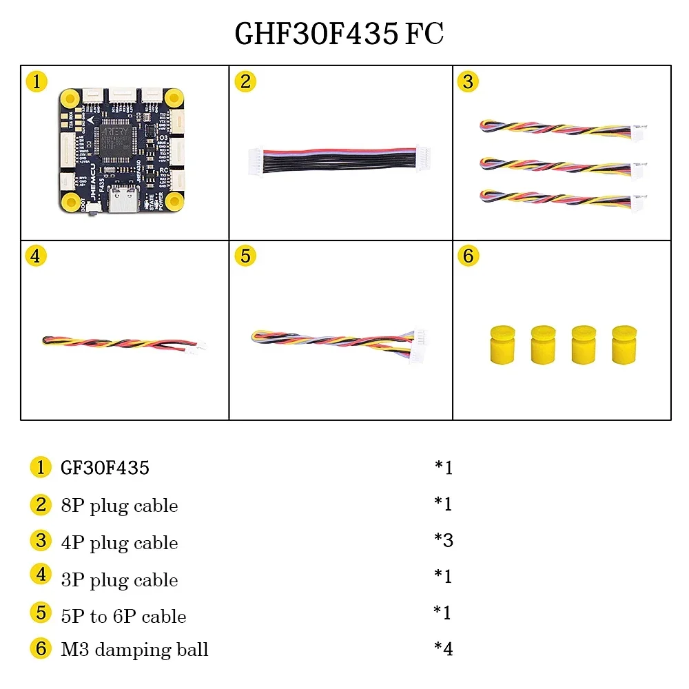 JHEMCU-Contrôleur de vol pour importateur RC FPV, ICSafe2688P, prise en charge OSD GPS W, boîte noire, baromètre 16 Mo, SPL06, 3-6S, 30.5mm x 4mm, GF30F435