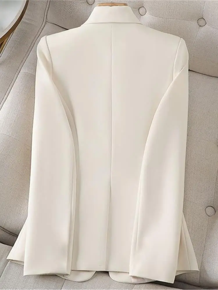 

Cé Brown Slim Fit Casual Versatile Women's Spring Autumn New Sle Korean Version ort Length Long Sve West Coat Jaet