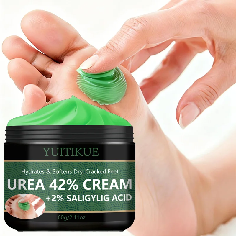 

Крем для ухода за ногами YUITIKUE с 42% содержанием мочевины, смягчает мозоли и увлажняет сухую, огрубевшую кожу стоп
