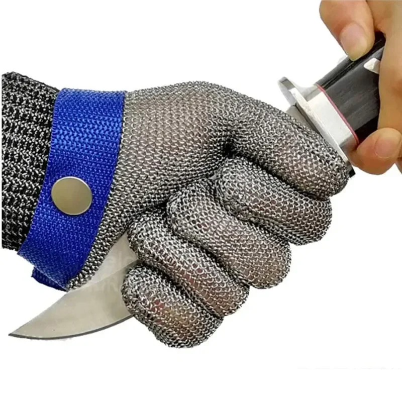 Stainless Steel Gloves Anti-cut Wear-resistant Slaughter Gardening Hand Protect Working Gloves Metal Mesh Butcher Kitchen Gloves