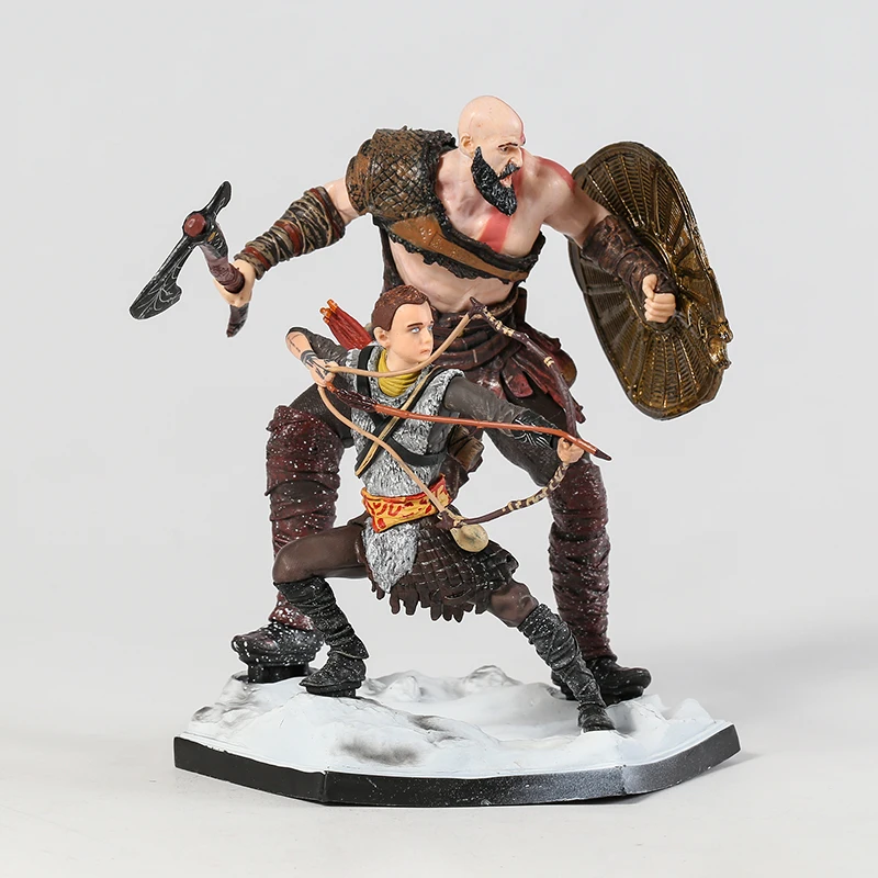 God of War Kratos e Atreus Deluxe Art Scale PVC Figure Model Statue Collection Toy