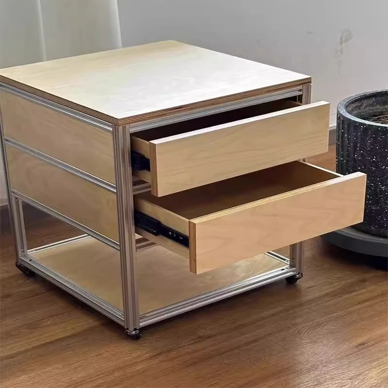 

Modern Simple Household Bedside Table File Storage Cabinet Ocean Board Office Study Medieval Removable Locker